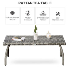 Load image into Gallery viewer, Stylish All-Weather Rattan Coffee Table for Garden &amp; Patio Relaxation
