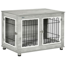 Load image into Gallery viewer, Stylish PawHut Dog Crate End Table: Cozy, Functional, and Secure for Pets!
