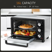Load image into Gallery viewer, Compact 16L Mini Convection Oven with Timer &amp; Grill – Perfect for Any Kitchen!
