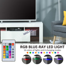 Load image into Gallery viewer, HOMCOM LED RGB High Gloss TV Stand Cabinet - Future-Ready &amp; Stylish
