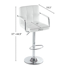 Load image into Gallery viewer, 2pcs 60-80cm 6 Checks Round Cushion No Armrest Bar Stool White
