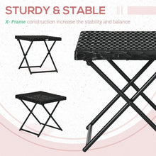 Load image into Gallery viewer, Folding Rattan Coffee Table – Stylish &amp; Space-Saving for Outdoor Living
