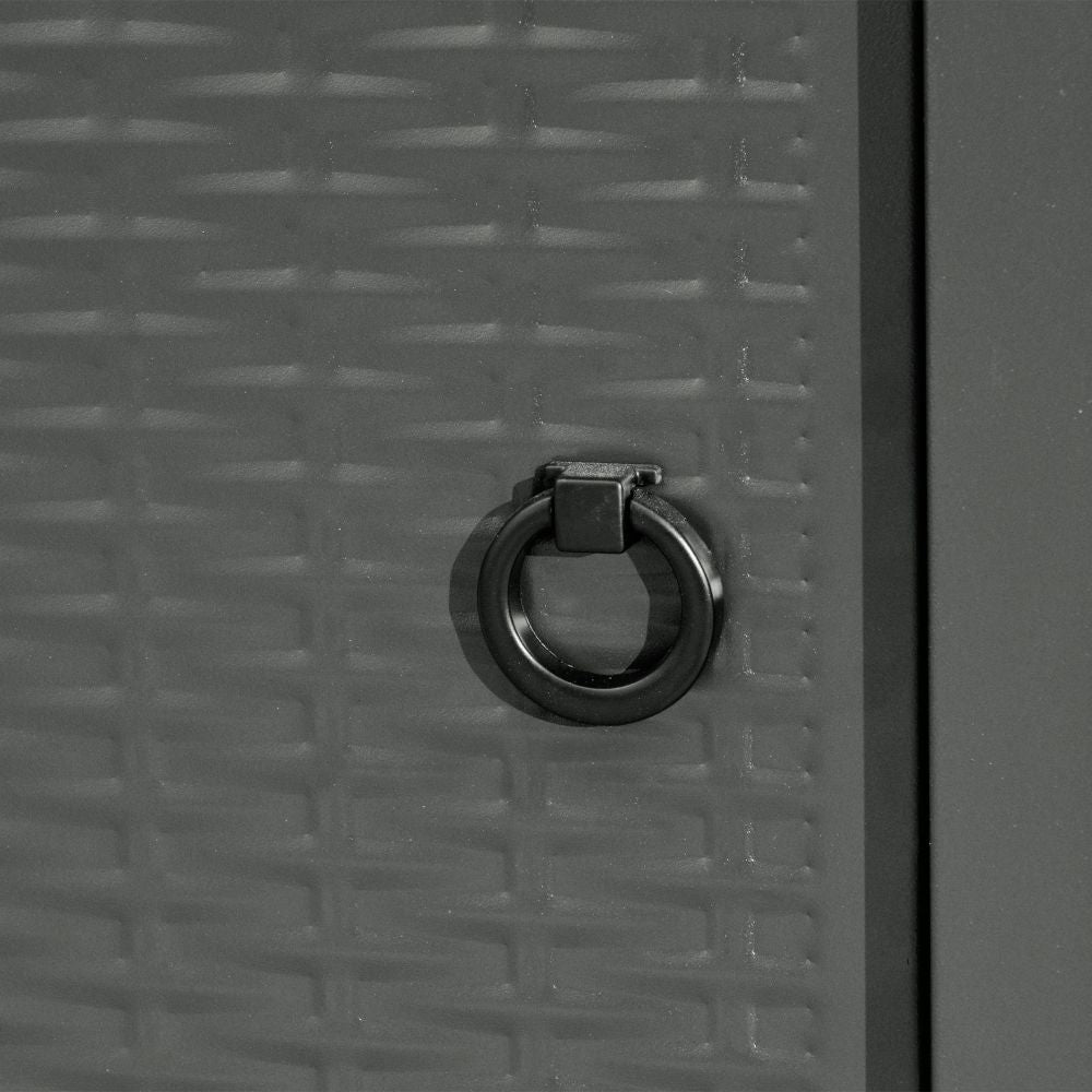 Stylish Square Propane Fire Pit Table with Rattan Design & Smokeless Flame