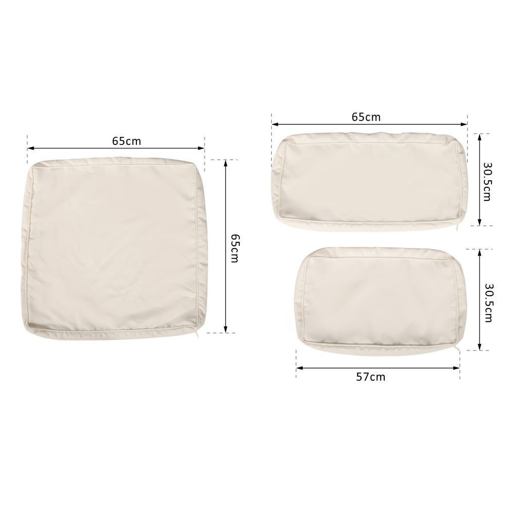 Revive Your Rattan: 12-Piece Beige Outdoor Cushion Replacement Set