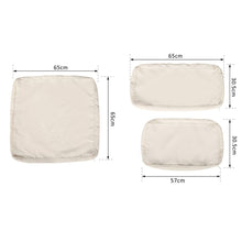 Load image into Gallery viewer, Revive Your Rattan: 12-Piece Beige Outdoor Cushion Replacement Set
