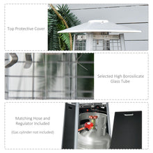 Load image into Gallery viewer, 11.2KW Pyramid Patio Gas Heater with Wheels - Stay Cozy Outdoors All Year!
