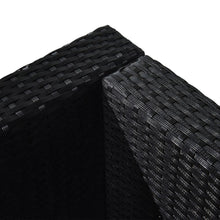 Load image into Gallery viewer, Outsunny Black Rattan 2-Seater Sofa Set with Cushions &amp; Glass Table

