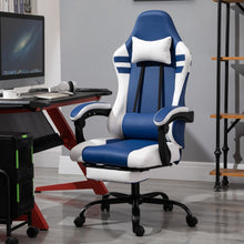Load image into Gallery viewer, Ultimate Comfort Luxe Gaming Chair with Footrest &amp; Recline - Red/Blue
