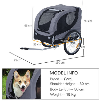 Ultimate Pet Bicycle Trailer: Durable, Spacious, Water-Resistant & Safe Ride!
