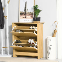 Load image into Gallery viewer, Elegant 12-Pair Shoe Storage Cabinet with Drawers &amp; Display Tabletop - Brown
