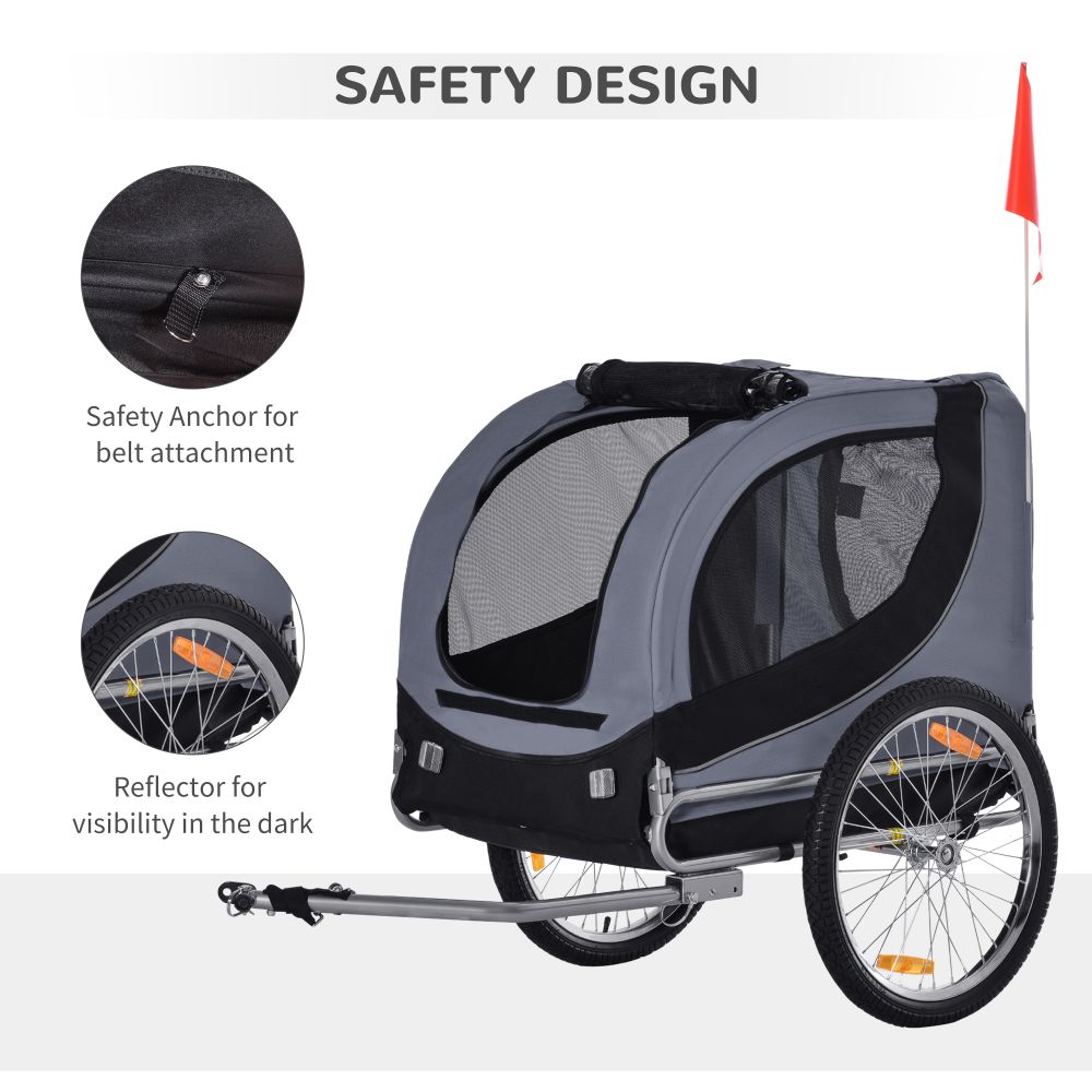 Ultimate Pet Bicycle Trailer: Durable, Spacious, Water-Resistant & Safe Ride!