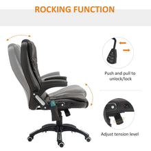 Load image into Gallery viewer, Luxury Heated Massage Office Chair - Reclining PU Leather Executive Comfort
