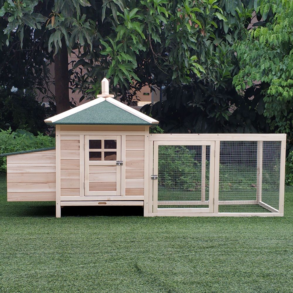 PawHut Deluxe Wooden Chicken Coop: Safe, Spacious & Stylish Pet Sanctuary