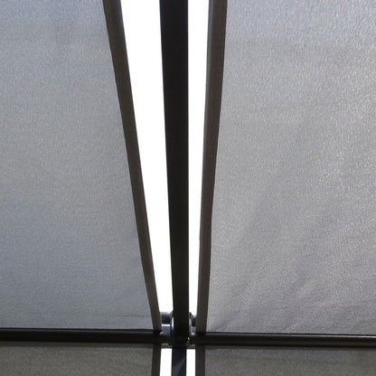 Outsunny 3x3m Steel Pergola with Retractable Canopy - Outdoor Bliss Awaits!