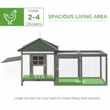 Load image into Gallery viewer, Deluxe Wooden Chicken Coop with Nesting Box &amp; Outdoor Run - Secure &amp; Stylish
