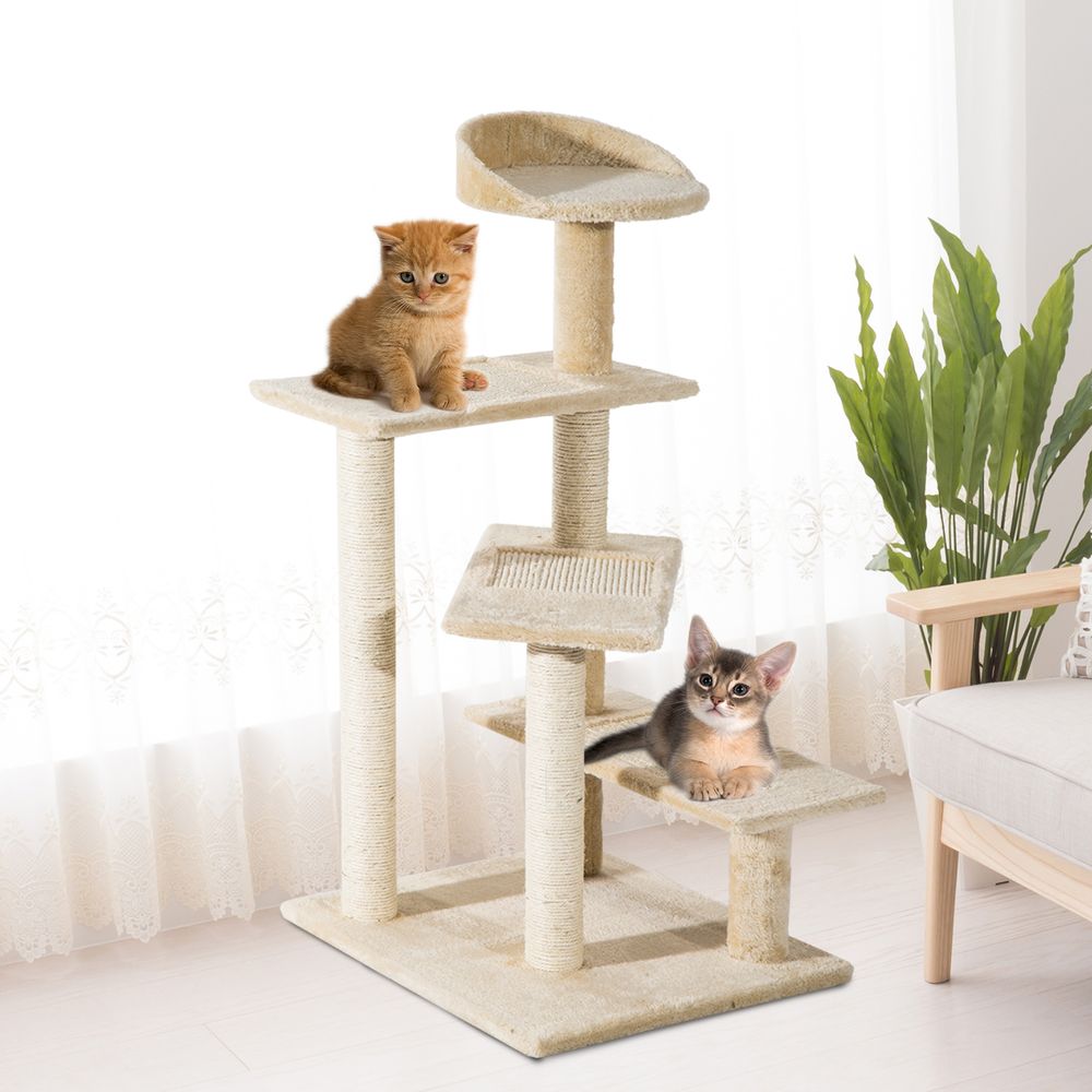 Ultimate Cat Tree Tower: Climbing & Scratching Paradise for Happy Kittens!