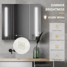 Load image into Gallery viewer, Elegant Touch-Switch LED Mirror Cabinet: Organize Your Bathroom in Style!
