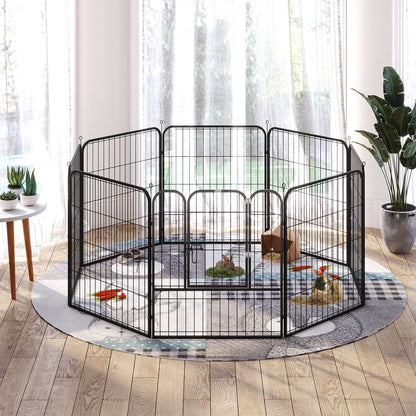 Versatile Folding Pet Playpen - Safe & Stylish Dog, Rabbit, Puppy Cage