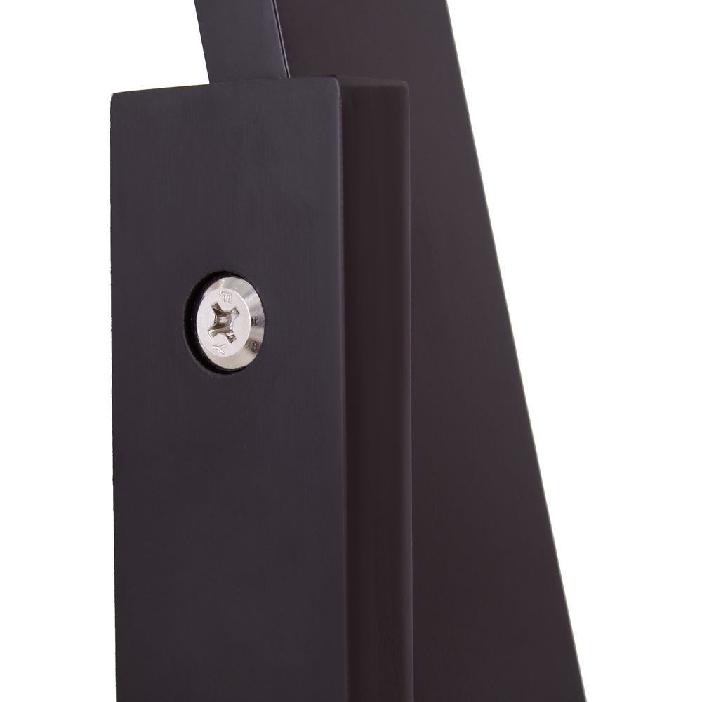 Elegant Freestanding Dressing Mirror with Adjustable Angle - Dark Brown Frame