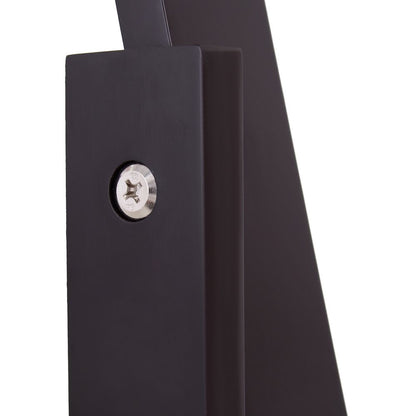 Elegant Freestanding Dressing Mirror with Adjustable Angle - Dark Brown Frame