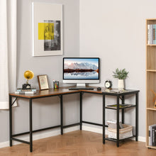 Load image into Gallery viewer, Industrial Compact Gaming Desk with Adjustable Shelf - Space-Saving Workstation
