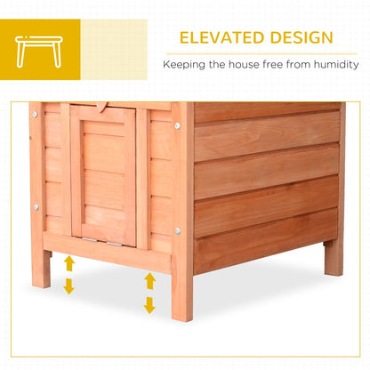 Cozy Wooden Rabbit Hutch: Secure Bunny & Guinea Pig Haven for Small Pets!