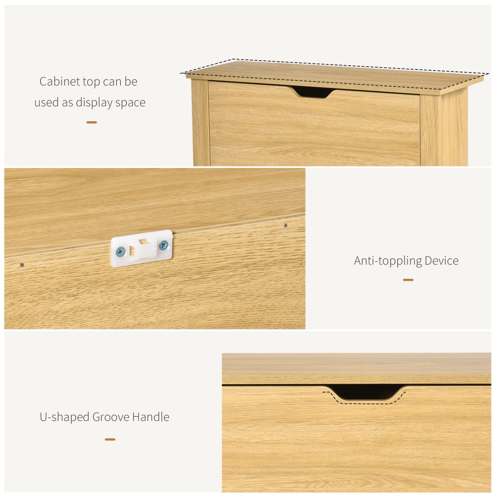 Elegant 12-Pair Shoe Storage Cabinet with Drawers & Display Tabletop - Brown