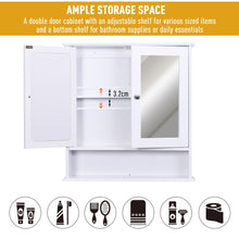 Load image into Gallery viewer, Stylish Wall-Mounted Cabinet with Mirrored Doors - Perfect for Bathroom &amp; Living Room
