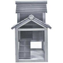 Load image into Gallery viewer, Deluxe Grey Chicken Coop with Outdoor Run &amp; Easy-Clean Design
