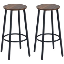 Load image into Gallery viewer, Industrial Chic Bar Stools Set of 2 - Perfect for Kitchen &amp; Dining Spaces!

