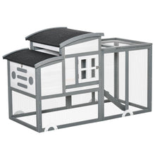Load image into Gallery viewer, Elevated 140cm Wooden Chicken Coop with Nesting Box &amp; Open Roof Access
