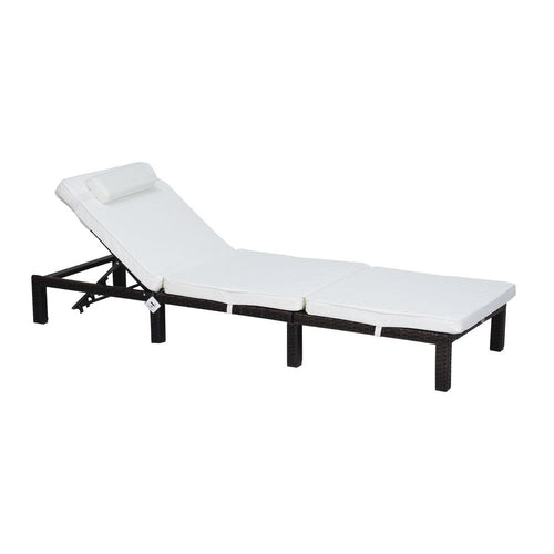 Premium Rattan Sun Lounger Bed - Weatherproof Comfort for Year-Round Relaxation