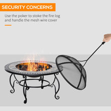 Load image into Gallery viewer, Versatile 3-in-1 Outdoor Fire Pit &amp; BBQ Grill: Warmth, Cooking, Elegance

