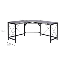 Load image into Gallery viewer, Modern Corner L-Shaped Desk for Home Office &amp; Gaming – Sleek Black Finish

