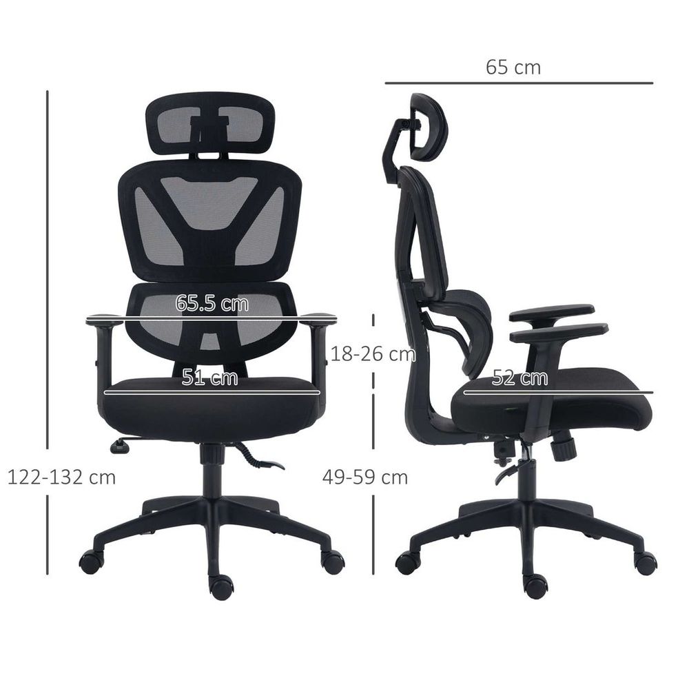 Vinsetto Ergonomic Mesh Office Chair: Adjustable Comfort & Support