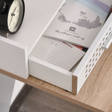 Load image into Gallery viewer, Built-In Storage Desk Workstation Steel w/ Adjustable Feet Drawer White
