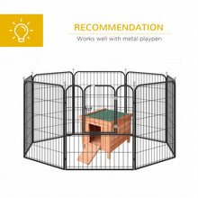 Load image into Gallery viewer, Cozy Wooden Rabbit Hutch: Secure Bunny &amp; Guinea Pig Haven for Small Pets!
