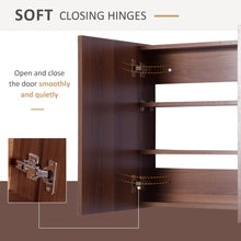 Load image into Gallery viewer, Stylish Kleankin Double Door Wall-Mount Bathroom Mirror Cabinet with Storage

