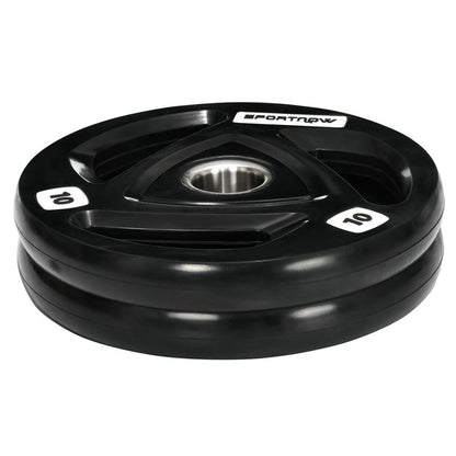 Tri-Grip Olympic Weight Plates Set - 2 x 10kg for Strength & Versatile Training