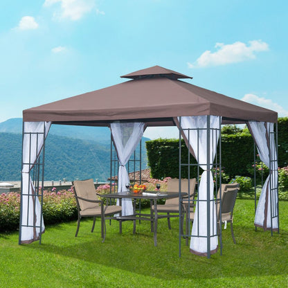 Premium 3x3m Gazebo Canopy Tent - Weather-Resistant Metal Frame for Events