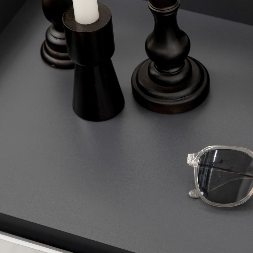 Glossy-Matte Modern Shoe Cupboard with Adjustable Shelves & Open Display Space