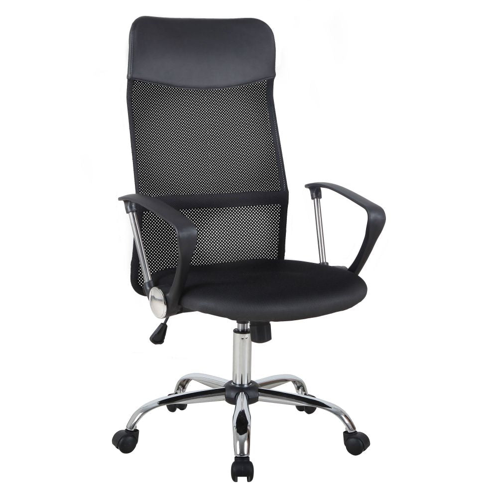 Executive Office Chair High Back Mesh Back Seat Desk Chairs, Black HOMCOM