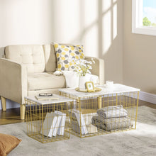 Load image into Gallery viewer, Elegant HOMCOM Side Table Set of 2: Modern Storage &amp; Versatile Design
