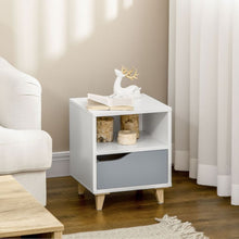 Load image into Gallery viewer, Elegant Nightstand with Drawer &amp; Shelf - Modern Design for Every Room
