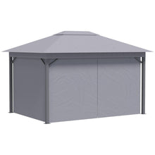 Load image into Gallery viewer, Elegant 4x3m Aluminium Patio Gazebo with Mosquito Nets - Outdoor Oasis!
