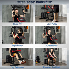 Load image into Gallery viewer, 66kg Multi Home Gym Machine by HOMCOM - All-in-One Strength Training Station
