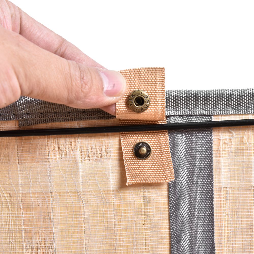 100L Grey Bamboo Laundry Basket with Flip Lid - Stylish & Water-Resistant!