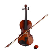 Load image into Gallery viewer, New 4/4 Acoustic Violin Case Bow Rosin Natural
