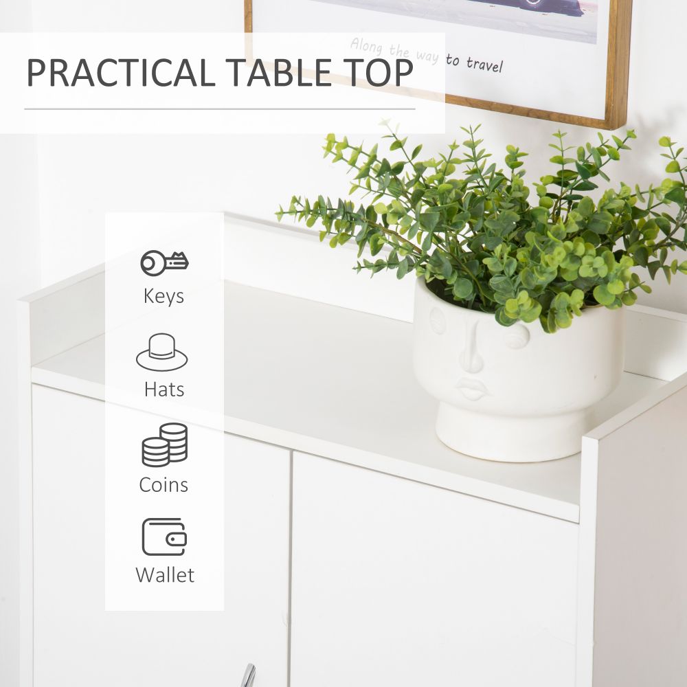 Sleek Modern Shoe Cabinet with Doors - Stylish Storage for Every Entryway!