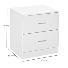 Load image into Gallery viewer, Elegant 2-Drawer Nightstand - Chic Bedside Table for Smart Storage Solutions
